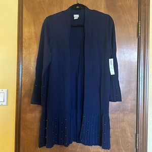 Beautiful Chico’s in Pearl Cardigan Sweater - New with Tag — Size 2